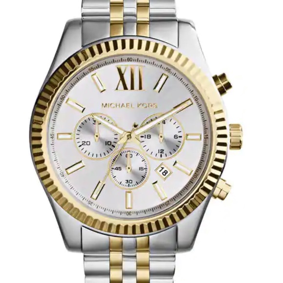 Michael Kors Other - 10 stars Michael Kors Lexington Chrono Watch $356 Two Tone